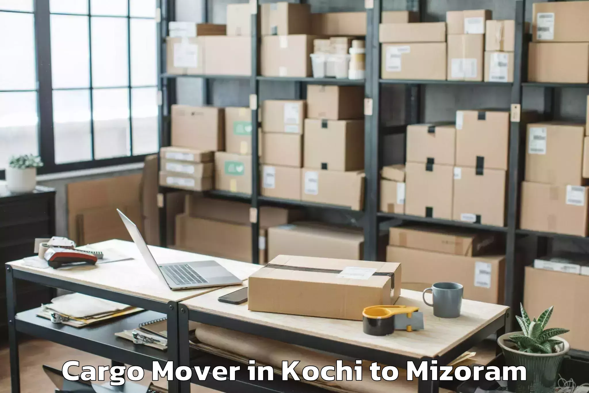 Book Kochi to Thenzawl Cargo Mover Online